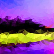 Blended bright spectral colored lighting abstract polygonal geometric background