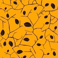 Autumn leaves seamless pattern N15