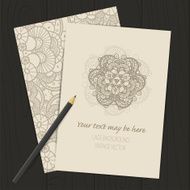 Vector lace ornament background N11