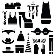 silhouettes of clothes