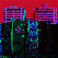 abstract colorful mosaic check shape background