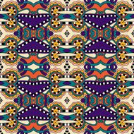 seamless geometry vintage pattern ethnic style ornamental backg N259