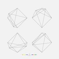 set of geometry line pattern N3