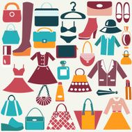 clothes and accessories vintage icons