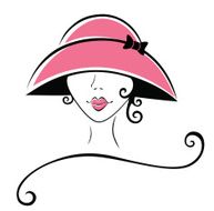 Curly Woman in a Hat