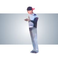 Polygonal street young guy N2