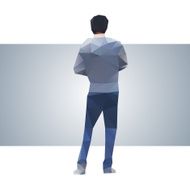 Polygonal street young guy N3