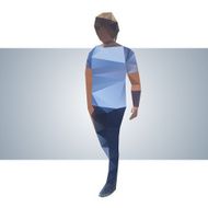 Polygonal street young guy N4