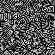 Tribal seamless pattern N12