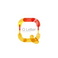 Minimal Q font or letter icon design N20