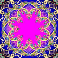 background with a circular grid pattern gold and precious stone
