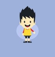 adorable boy cartoon character N18