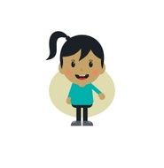 cute girl cartoon character N15
