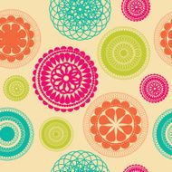 Flower Leaves Seamless Pattern Background Vector Illustration N3