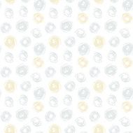 Hand drawn seamless texture with gold dots