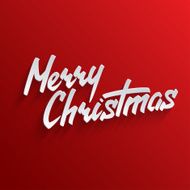 Merry Christmas lettering Greeting Card N2