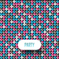 Square blue white and pink mosaic music party background