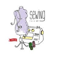 Sewing mannequin and machine