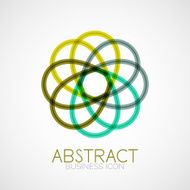 Symmetric abstract geometric shape N193