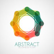 Symmetric abstract geometric shape N196