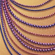 Vector abstract background with colored beads N5