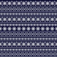 Traditional christmas ornamental pattern with snowflakes
