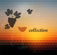 Grapevine Vector wine design elements N3