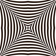 Black and White Geometric Vector Shimmering Optical Illusion
