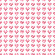 Romantic seamless pattern with hearts Beautiful vector illustration N6