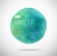 watercolor bubble isolated on white background N58