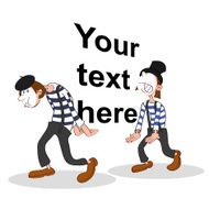 Mime Cartoon illustration N2