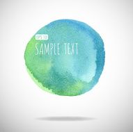 watercolor bubble isolated on white background N59