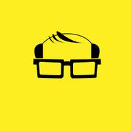 Bald man hairdo flat icon