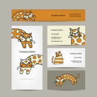 Art cats Business cards design