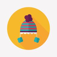baby hat flat icon with long shadow eps10 N70