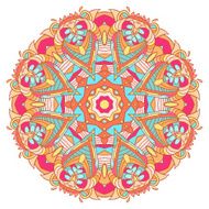 Abstract colorful Mandala N3