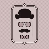 Hipster - Vintage gentleman silhouette