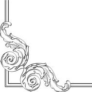 Acanthus leaf corner