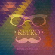 Triangular hipster grungy background