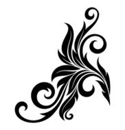 Decorative floral element