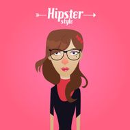Hipster illustration