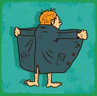 Cartoon exhibitionist illustration N2