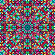 Abstract Colorful Digital Decorative Flower Star N3