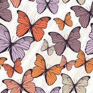 seamless pattern with butterflies N40