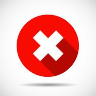 Flat Icon with long Shadow Vector Illustration N4