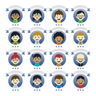 various people cartoon character