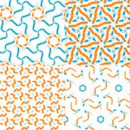 set of abstract color texture pattern background N2