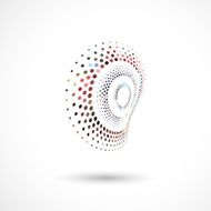 abstract color dots icon for design