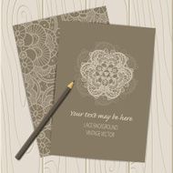 Vector lace ornament background N13