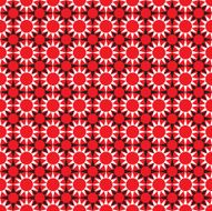 Seamless Ethnic African Star Flower Pattern
